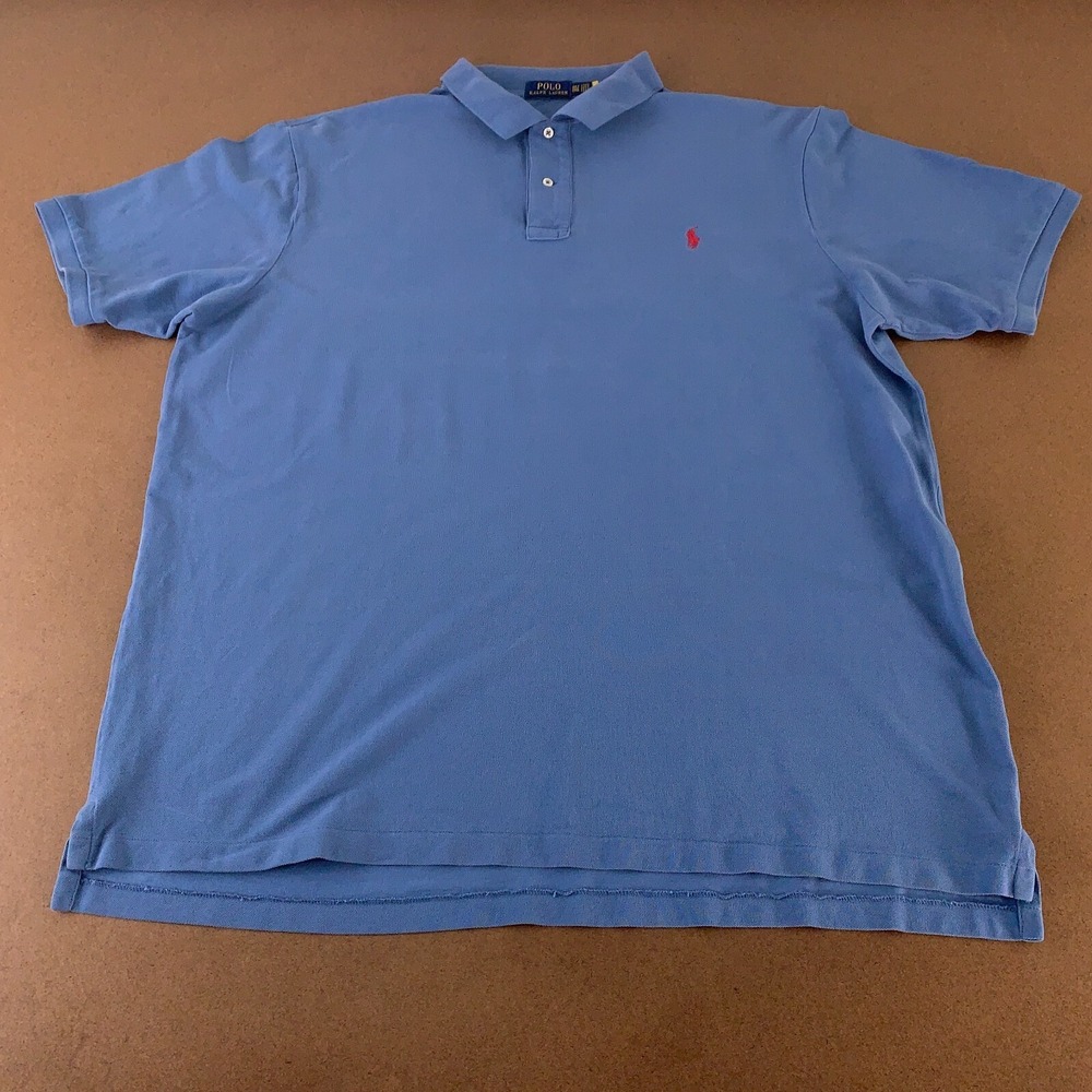 Polo Ralph Lauren Men's Size 3XLT Blue Short Sleeve Polo Shirt